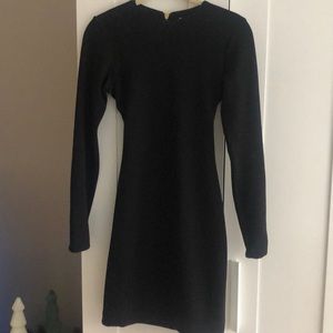 Dress The Population Black Longsleeve Open Back Dress- Size small